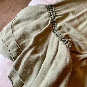 Boho Olive Green Shirt